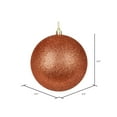 thumbnail image 2 of Vickerman 2.4" Coral Glitter Ball Ornament, 24 per Bag, 2 of 2