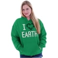 thumbnail image 4 of I Love Earth Reduce Reuse Recycle Hoodie Sweatshirt Women Men Brisco Brands M, 4 of 6