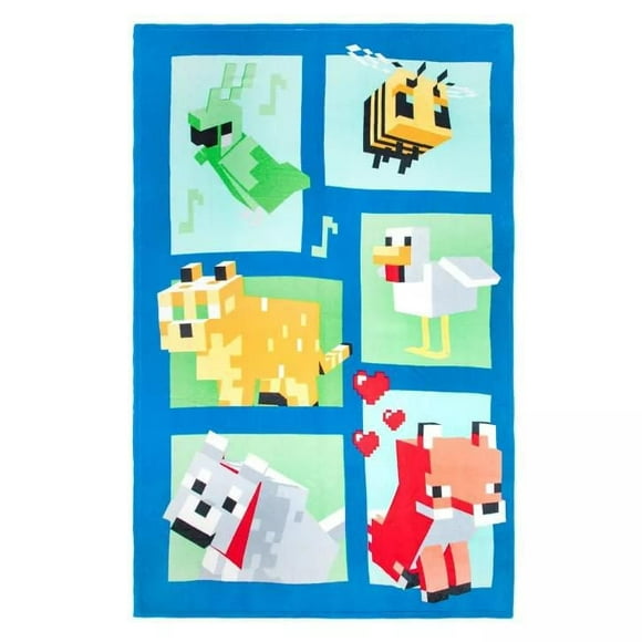 Minecraft Beautiful Day Fleece Blanket