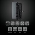 thumbnail image 2 of Teclado mecánico Chilkey ND65 con cable de aluminio con diseño del 65%, 2 of 9