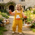 thumbnail image 2 of DHFJKG Easter Baby Boy Girl Clothes 2 Piece Sets Newborn Striped Romper With Bunny Embroidery Overalls Festival Cute Outfit 0-18M Soft Playwear, 2 of 5