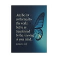 thumbnail image 4 of Bible Verse Canvas Romans 12:2 Christian Home Décor Wall Art Scripture Ready to Hang Faith Print, 4 of 16