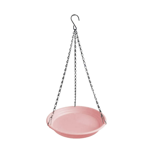 Comedero para pájaros, bebedero para pájaros, resistente a la intemperie, para exteriores, para colgar en el jardín, para colibríes, árboles de , Rosa