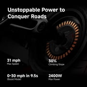Segway GT3 SuperScooter, 31 mph Max Speed, 45 Miles Max Range, Teens and Adults, Gray, Black