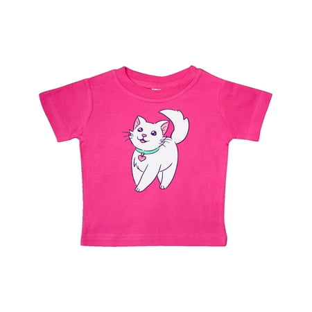 

Inktastic Cute White Kitty Cat Gift Baby Boy or Baby Girl T-Shirt