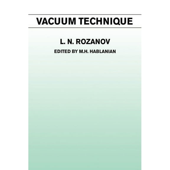 Vacuum Technique, (Hardcover)