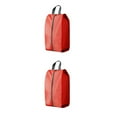 thumbnail image 2 of Youkk Sac à Chaussures Léger et Portable en Polyester pour Voyage Pack Chaussures avec Facilité à Utiliser Rangement Compact Rouge L 2Set, 2 of 6