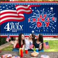 thumbnail image 6 of Kumdkd 4th of July Party Backdrop Patriotic Sign Banner Independence Day Theme Party Background Fabric Patriotic Hanging Banner Decorations for 4th of July Veterans Day Memorial Day, 59×35in, 6 of 6