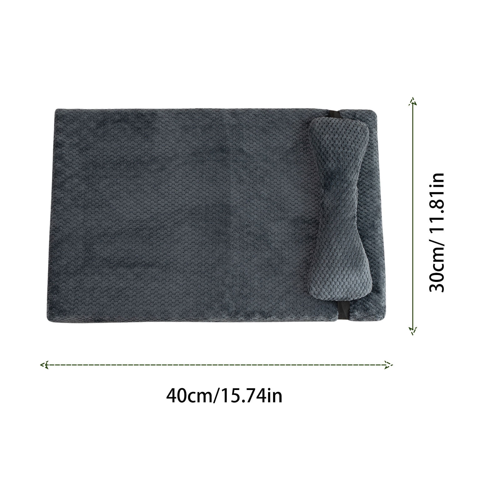 Huraty Orthopedic Dog Bed with Removable Pillow and Washable Cover Supportive Pet Mattress for Small Breed Puppies Under 5 lbs