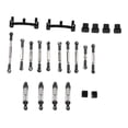 thumbnail image 1 of RC Car Pull Rod Kit, Aluminum Alloy Shocks Absorber and Tie Rods with Bracket Components for WPL C24 C14 C14K C24K RC Vehicle, 1 of 7