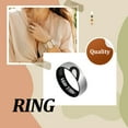 thumbnail image 3 of Bague en Acier Inoxydable Mode Légère Portable Cœur Cadeau Bagues Robustes Simples Imperméables Bijoux Festival 9 Tailles (Love Man 5), 3 of 8