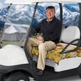 thumbnail image 3 of Aplkyhs Sunflower Highlands Cow Golf Cart Seat Cover Lightweight Lightweight Golf Blanket Compatible Club Car and More 2 Passenger Golf Carts Elastic Fashion, 3 of 7