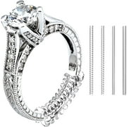 GUUYOO 16 Pack 4 Sizes Transparent Ring Guards Fitter, Invisible Ring Size Adjuster for Loose Rings, Resizer, Jewelry Tightener Spacer Reducer Stopper for Men and Women Fit Any Rings