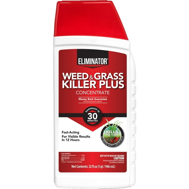 Eliminator Weed & Grass Killer Plus Concentrate Herbicide, 32 fl. oz