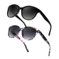 thumbnail image 1 of Gafas de Sol Polarizadas UV400 con Diseño de Ojo de Gato para Mujer 2 Paquetes, 1 of 6