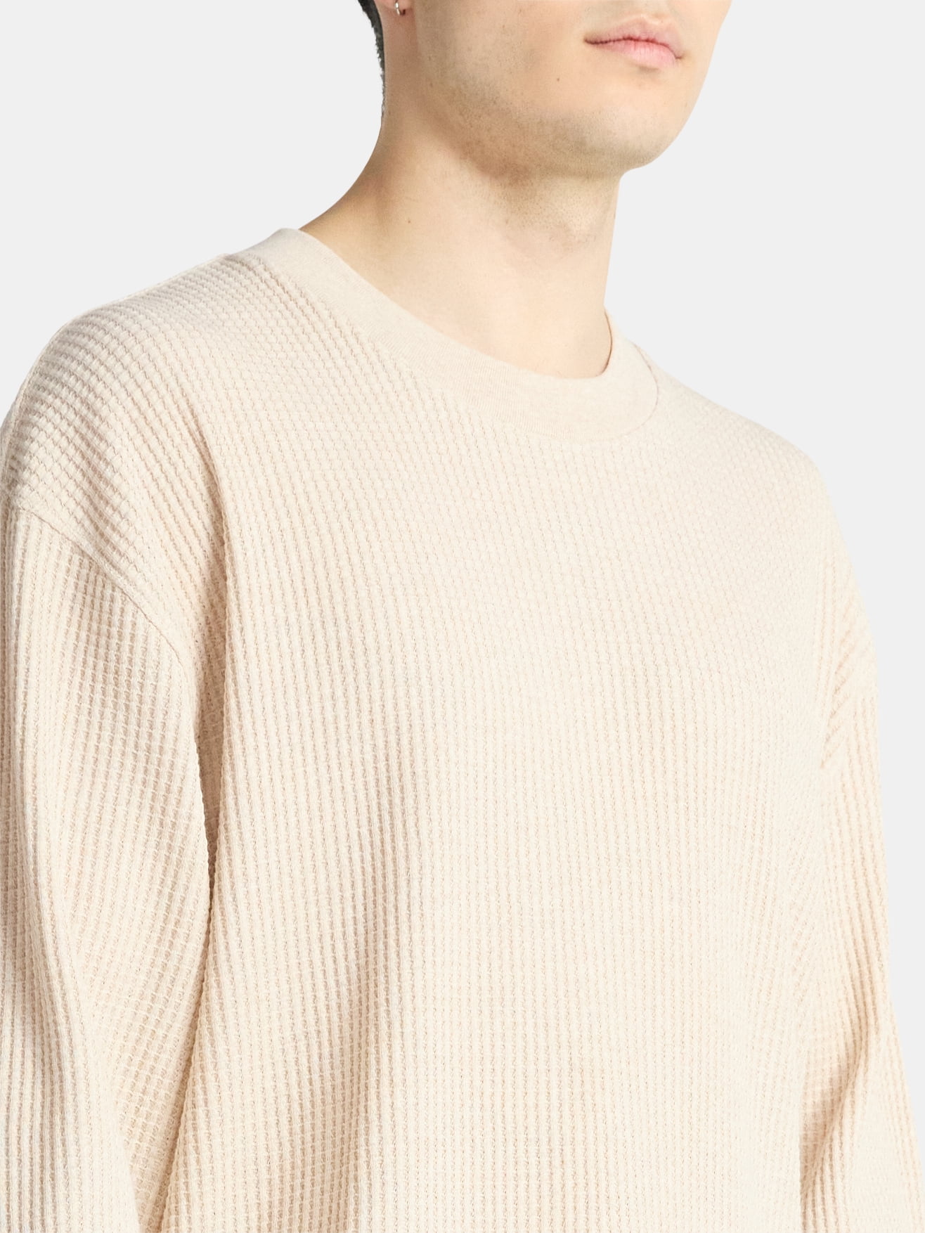 No Boundaries Thermal Tee with Long Sleeves, Men's & Big Men's