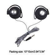 ROZYARD Clip-on Headphones, Subwoofer Stereo Wired Headphones,3.5mm Interface Earphone