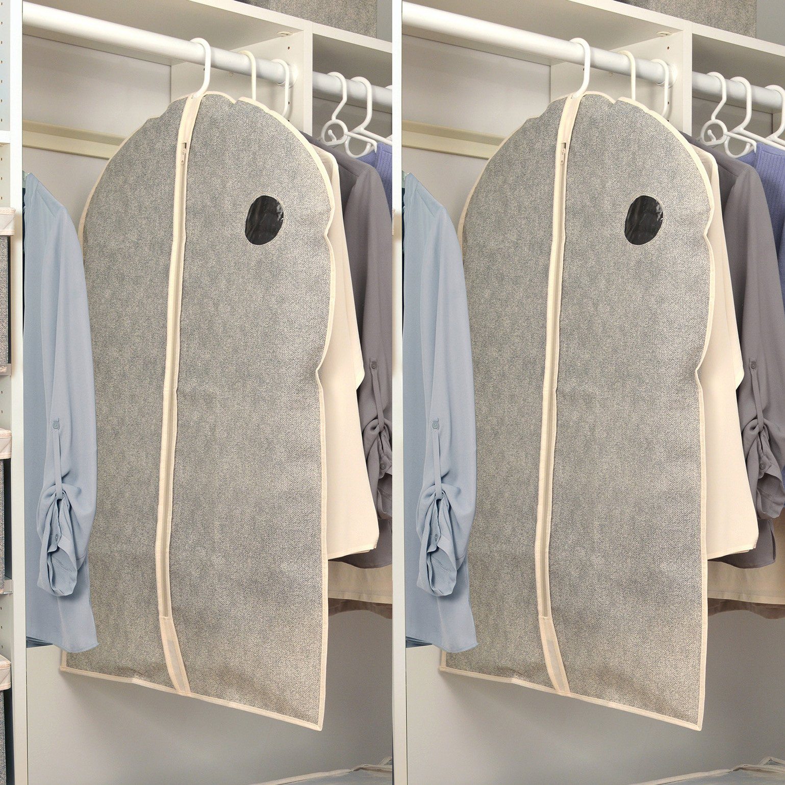 2Pack Hanging Suit Storage Bag