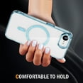 thumbnail image 6 of Decase Magnetic Case for iPhone 16e,Compatible with Mag-safe,Military-Grade Protection,Slim Stylish Non-Yellowing Shockproof Case for iPhone 16e,Clear Anti-Scratch Back Cover,Blue, 6 of 8
