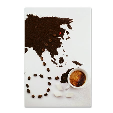 Trademark Fine Art 'The Best Coffee In The World' Canvas Art by Dina (Best Ak 47 In The World)