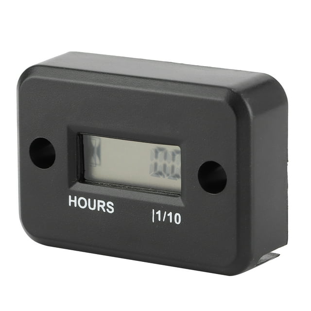 Contador horario digital inductivo pequeño impermeable para motor de gasolina cortacésped motocicleta ATV UTV