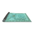 thumbnail image 2 of Ahgly Company Indoor Rectangle Abstract Light Blue Modern Area Rugs, 4' x 6', 2 of 4