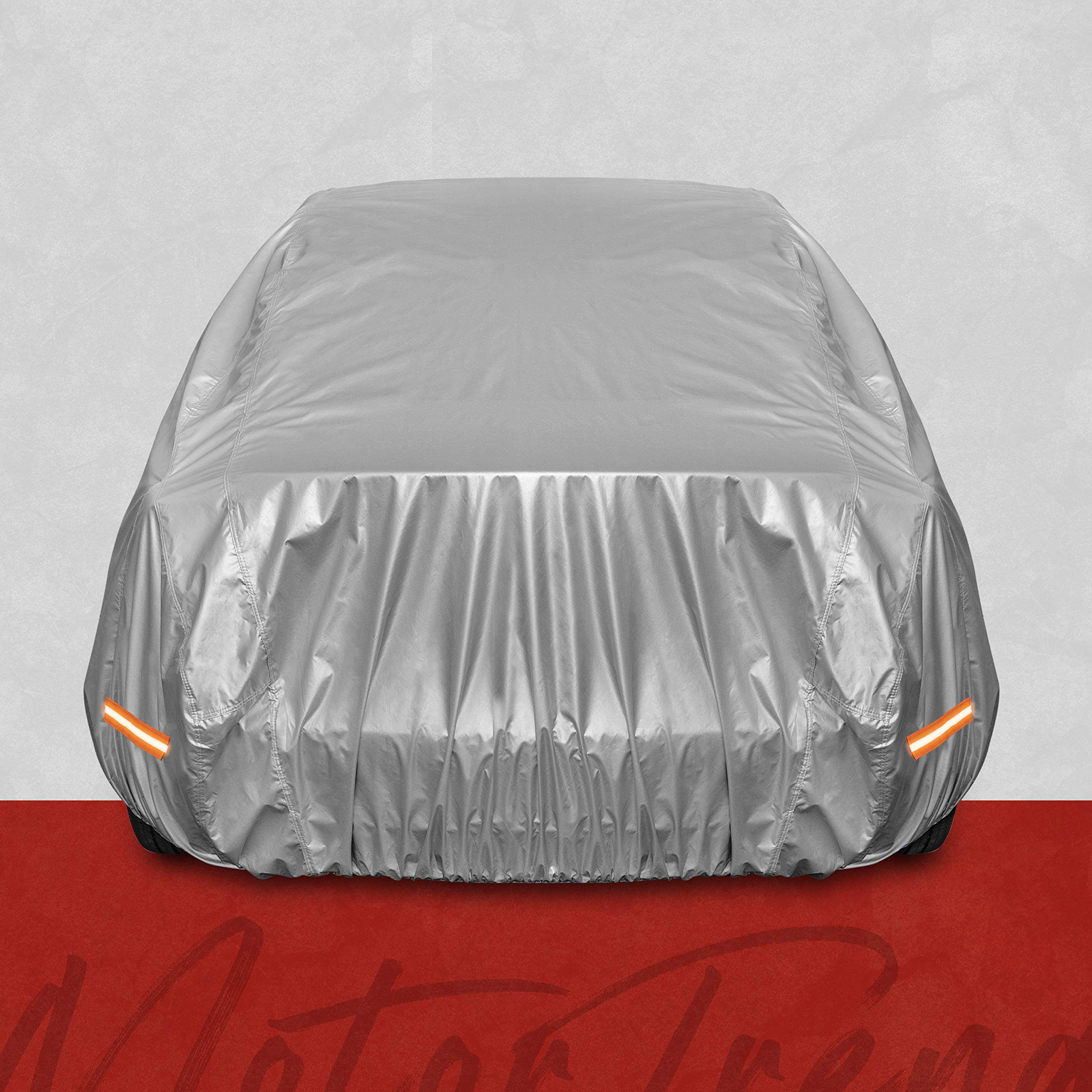 Motor Trend SafeKeeper Heavy IFF17 Duty Car Cover All Weather, Multi-Layered Truck SUV Car Cover for Snow Rain Sun UV Protection, Full Exterior Car Covers for Automobiles (Fits up to 190" Length)