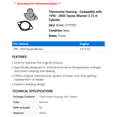 thumbnail image 2 of Thermostat Housing - Compatible with 1996 - 2000 Toyota 4Runner 2.7L 4-Cylinder 1997 1998 1999, 2 of 2