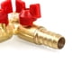 thumbnail image 3 of Conector de manguera en Y, divisor de 3 vías, aleación de latón y Zinc, válvula de bola de gas y aceite de agua de 10mm para riego de jardín (1 pieza), 3 of 5