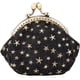 thumbnail image 1 of wefenad Cartera de cinco puntas con diseño de estrella, cartera con cremallera Kisslock, bolso de mano para mujer y mujer q-9, 1 of 3