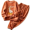 thumbnail image 3 of Women's Pajama Sets Long Sleeve Sleepwear Loungewear Warm Suit For Winter Coral Velvet 2025 New Thickened Plus Velvet Large Size Casual Wearable Home Clothes Plus Size Womens Clothing, 3 of 3