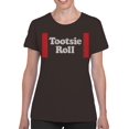 thumbnail image 2 of Officially Licensed Tootsie Roll Vertical Logo Women's T-shirt, 2 of 3