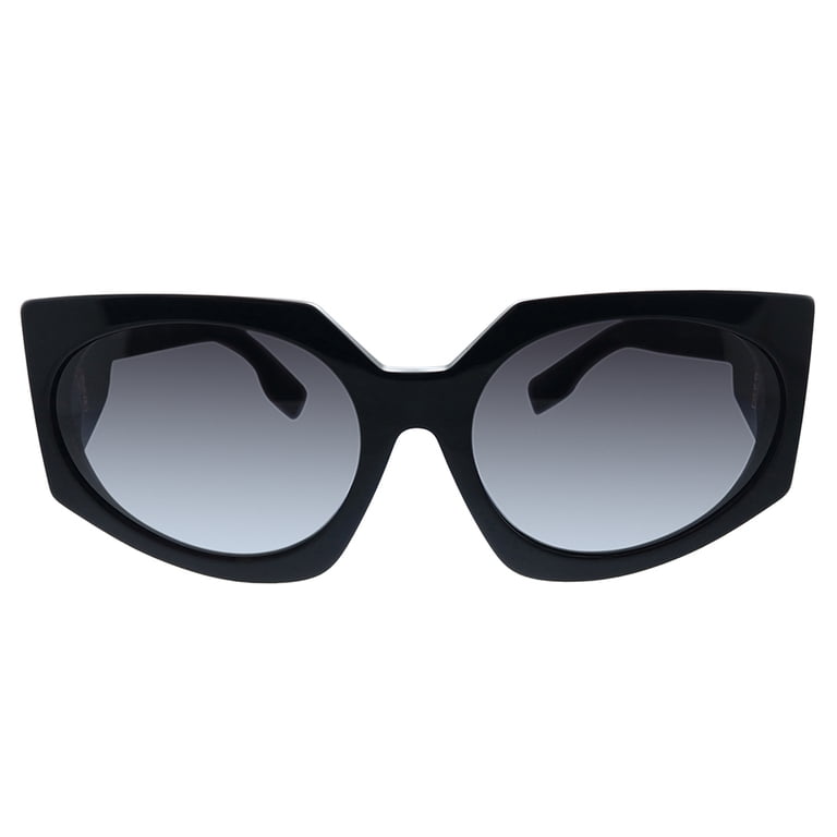 Burberry BE 4306 Plastic Womens Oval Sunglasses Black 60mm  display picture 3
