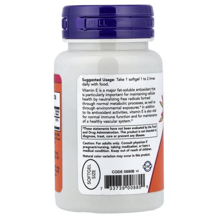 ナウフーズ ビタミンE-200 ミックス・トコフェロール 200IU (134mg) 100粒 ソフトジェル NOW Foods Vitamin E-200 With Mixed Tocopherols Softgels