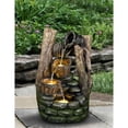 thumbnail image 2 of 20" Brown Outdoor Garden Fountain with Pouring Pail, 2 of 5