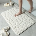 thumbnail image 4 of Abbracc 2pieces Memory Foam Toilet Rug Bath Rug Bath Mat for Living Room Bathtub Side, 4 of 9