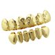 thumbnail image 1 of Parrillas de dientes de punk rock Parrilla de dientes con joyería de ajuste personalizado de hoja de arce tallada - Oro Hugo Parrillas chapadas en oro de 18 quilates, 1 of 8