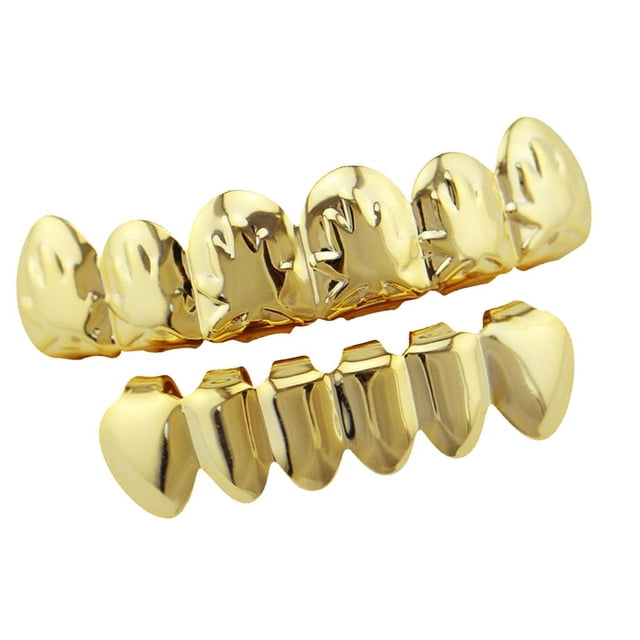 Custom Fit Palted Grills Grill Hip Hop Style Caps Oro jinwen Parrillas chapadas en oro de 18 quilates
