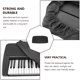 thumbnail image 5 of Tapa protectora de la cubierta del teclado del piano electrónico duradero 1pc para el hogar (negro), 5 of 8