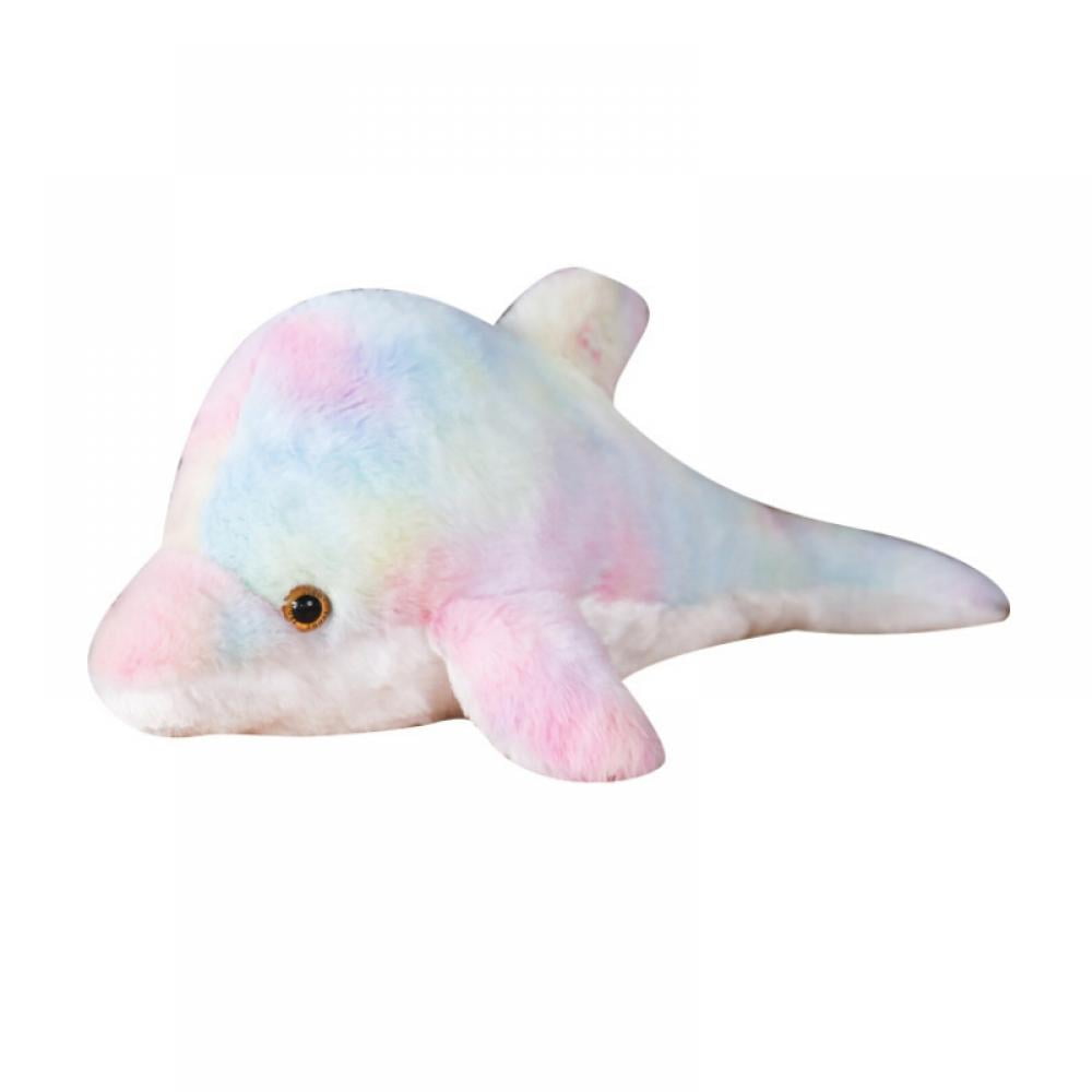 Dolphin Plush Doll Super Soft Stuffed Animal Purple Standard Size 7 Inches 