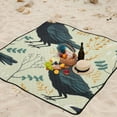 thumbnail image 5 of Crows Leaves Beach Blanket Outdoor Picnic Blanket 78"x 78" Waterproof Foldable for Beach Camping Travel Hiking Grass Lawn Park, 5 of 5