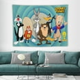 thumbnail image 3 of Looney Tunes Cartoons Wall Tapestry Cartoon Poster Wall Hanging Tapestry for College Dorm Living Room Bedroom Decoration 60"x80", 3 of 8