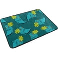thumbnail image 2 of SKYSONIC Doormat Shoes with Flowers Lightweight Non Slip Indoor Outdoor Entryway Rugs Floor Mat for Bathroom Kitchen Entrance 23.6 x 15.7 inches, 2 of 5