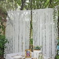 thumbnail image 3 of Exquisite Workmanship Window Treatment Wear-resistant Polyester White Lace Panel Sheer Curtain for Home, 3 of 8