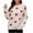 Beige, variant on IROINNID Womens Sweater Round Neckline Pullover Sweater Graphic Prints Leisure Mid-Length Long Sleeve Love Tops Blouse Knitted Sweater