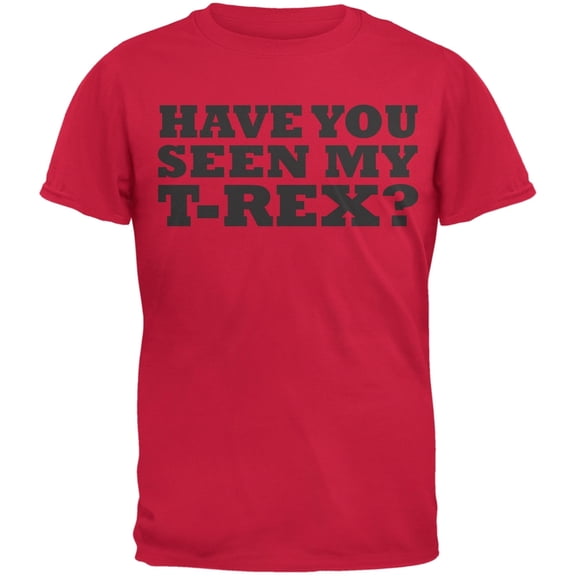 Jurassic - Have You Seen My T-Rex Red Youth Flip-up T-Shirt - Youth Small