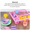 thumbnail image 4 of Vogacara Juego de 19 piezas de cocina para niños, juego de juguetes con escurridor, regalo de cumpleaños para niños, tenedor para lavar platos, Juegos de imaginación Vogacara FN011189-00, 4 of 6