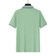 thumbnail image 6 of Chbgutlmr Mens Shirts Summer Button Lapel Neck Tee Shirts Loose Casual Short Sleeve Solid Color Tops, 6 of 9
