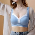 thumbnail image 4 of TQWQT Women Push Up Bra Comfort T-Shirt Bra Padded Brassiere Underwire,Blue 46D, 4 of 5