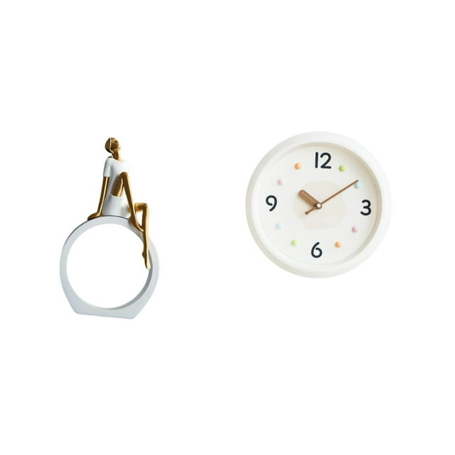 Escultura De Reloj Con Figura Abstracta, Centro De Mesa Moderno Para Dormitorio, Oficina, Estudio, Decoración Del Hogar, Silencioso, Números Grandes, Regalo Versátil.